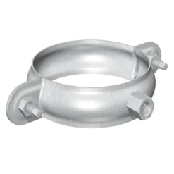 Rheinzink Accessoires Descentes Collier Rond Avec Embase Taraudée Pour Tuyaux De Descente - Acier Galvanisé - Diamètre 100 M