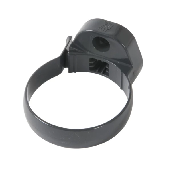 Accessoires Gouttières Collier à Bride Nicoll Pour Tube De Descente Cylindrique - À Clipser - Diamètre 80 Mm - PVC - Gris Anthracite