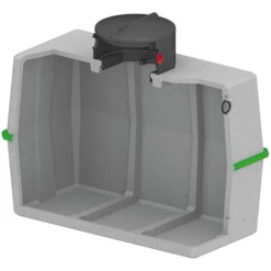 Sebico Récupérateur D'eau De Pluie Cuve De Stockage Nue En Béton Pour Eau De Pluie - NBK - Capacité 3000 L