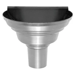 Rheinzink Gouttières Cuvette Demi-ronde De Face En Zinc