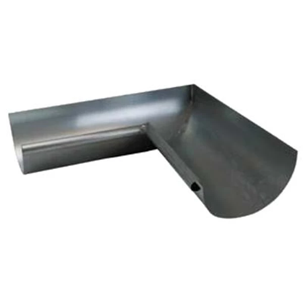 Rheinzink Gouttières Gouttière équerre Int. Soudée 1/2 Ronde En Zinc Sans Pince