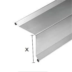 Rheinzink Divers Faîtage Simple à Ourlet En Zinc