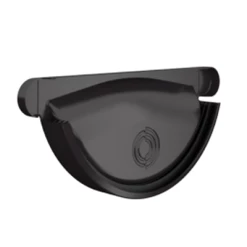 Accessoires Gouttières Fond De Gouttière De 333MM Lindab - Gris Anthracite RAL 7016