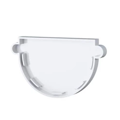 Accessoires Gouttières Fond De Gouttière MEP 25FGU Pour Gouttière GD25 - PVC Blanc