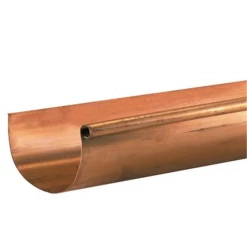 VM Zinc Gouttières Gouttière 1/2 Ronde En Cuivre Sans Pince
