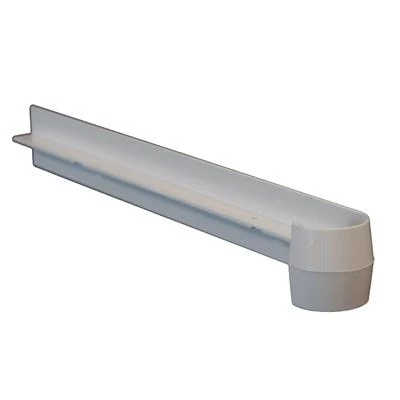 Mep Planches De Rive Et Lambris Jonction BULLNOSE PVC Blanc – Image 2