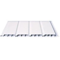 Deceuninck Planches De Rive Et Lambris Lambris De Sous-face En PVC Pré-percé - Largeur 25CM - Longueur 3M