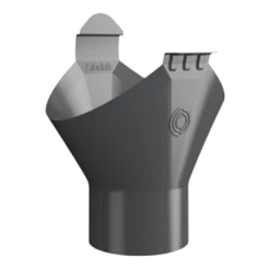 Accessoires Gouttières Naissance De Gouttière De Développé 333MM Lindab Pour Descente De 100 Mm - Gris Anthracite RAL 7016