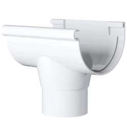 Accessoires Gouttières Naissance Centrale à Coller MEP 25NCC Pour Gouttière GD25 - PVC Blanc