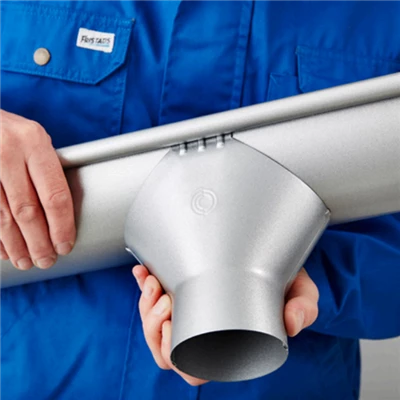 Accessoires Gouttières Naissance De Gouttière De Développé 333MM Lindab Pour Descente De 100 Mm - Gris Anthracite RAL 7016 – Image 2