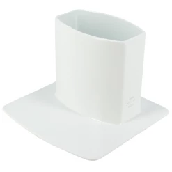 Accessoires Descentes Pied De Chute Nicoll Pour Tube 90 X 56 Mm - Blanc