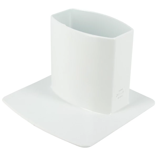 Accessoires Descentes Pied De Chute Nicoll Pour Tube 90 X 56 Mm - Blanc
