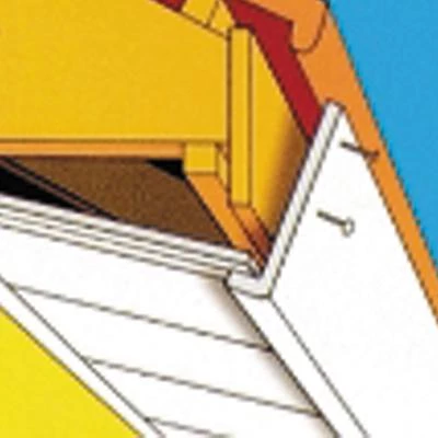 Mep Planches De Rive Et Lambris Planche De Rive PVC Cellulaire RIVECEL® L9 Retour Droit En L Blanc L.5M 20CMx9MM – Image 2