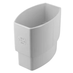 Nicoll Accessoires Descentes Manchette Mâle/femelle Pour Tube De Descente Ovoïde 90x56 - Blanc