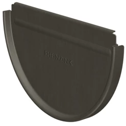 Rheinzink Accessoires Gouttières Talon à Emboitement En Zinc GRANUM BASALTE - Dév.25 Demi Ronde