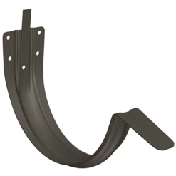 Rheinzink Accessoires Gouttières Crochet Embouti Dos Nervuré Zinc GRANUM BASALTE - Gouttière 1/2 Rond Dév.25 Demi Ronde Boudin Diam. 14