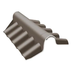 Eternit Plaque De Couverture Faîtière à Charnière Bord Ondulé Teinte Naturelle Pour Plaques Ondulées 5 Ondes