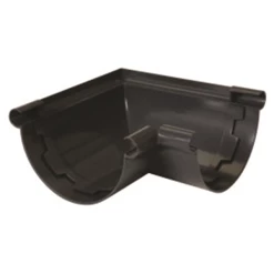 Accessoires Gouttières Angle De Gouttière Nicoll - Demi-rond De 25 - Angle 90° - Longueur 175 Mm - Techtan - Gris Anthracite