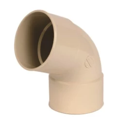 Accessoires Descentes Coude Femelle/femelle Nicoll Pour Tube De Descente - Angle 67°30 - Diamètre 100 Mm - Techtan Sable