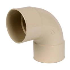 Accessoires Descentes Coude Femelle/femelle Nicoll Pour Tube De Descente - Angle 87°30 - Diamètre 100 Mm - Techtan Sable