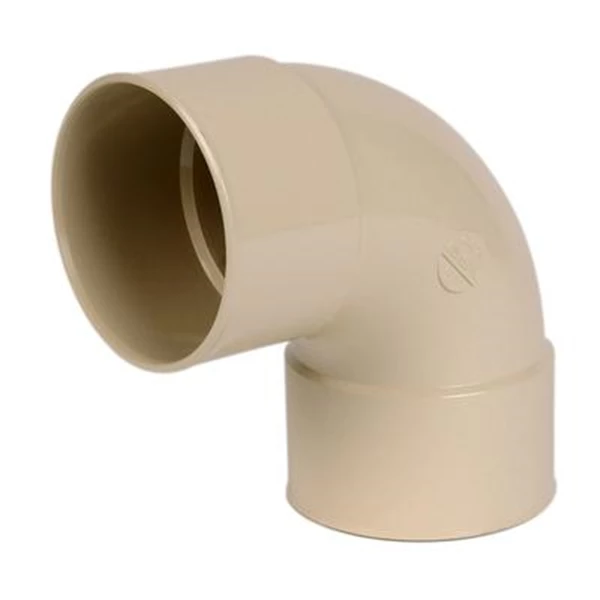 Accessoires Descentes Coude Femelle/femelle Nicoll Pour Tube De Descente - Angle 87°30 - Diamètre 100 Mm - Techtan Sable