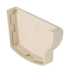 Accessoires Gouttières Fond De Gouttière Droite Nicoll - À Coller - Longueur 131 Mm - Épaisseur 24 Mm - Techtan - Blanc