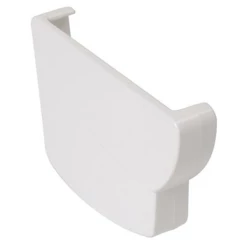 Accessoires Gouttières Fond De Gouttière Gauche Nicoll - À Coller - Longueur 131 Mm - Épaisseur 24 Mm - Techtan - Blanc