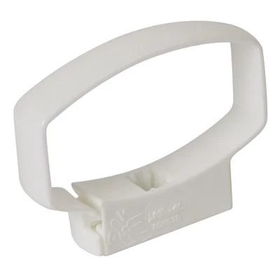 Nicoll Accessoires Gouttières Collier Ovoïde PVC Pour Tube De Descente 90 X 56 Mm