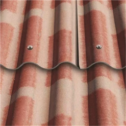 Eternit Plaque De Couverture Plaque Ondulée COLORAGRI FR PO5 - 5 Ondes Standard Flammée - 1.52 X 0.92M